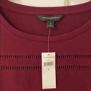 NWT banana republic top with flutter sleeves